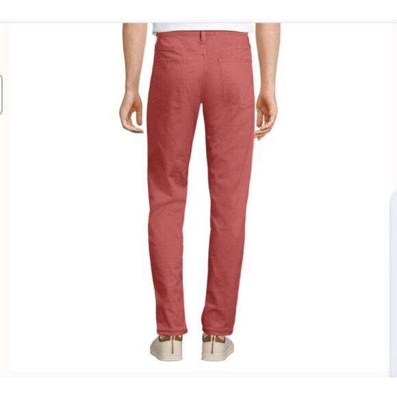 new $74 lands end mens jeans nautical red pants 42 x 32 casual summer chinos - Picture 1 of 4